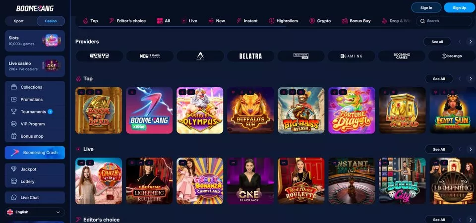 boomerang bet bonusları TOC 2