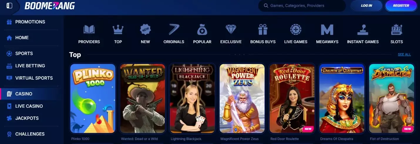 casino boomerang bet TOC 8
